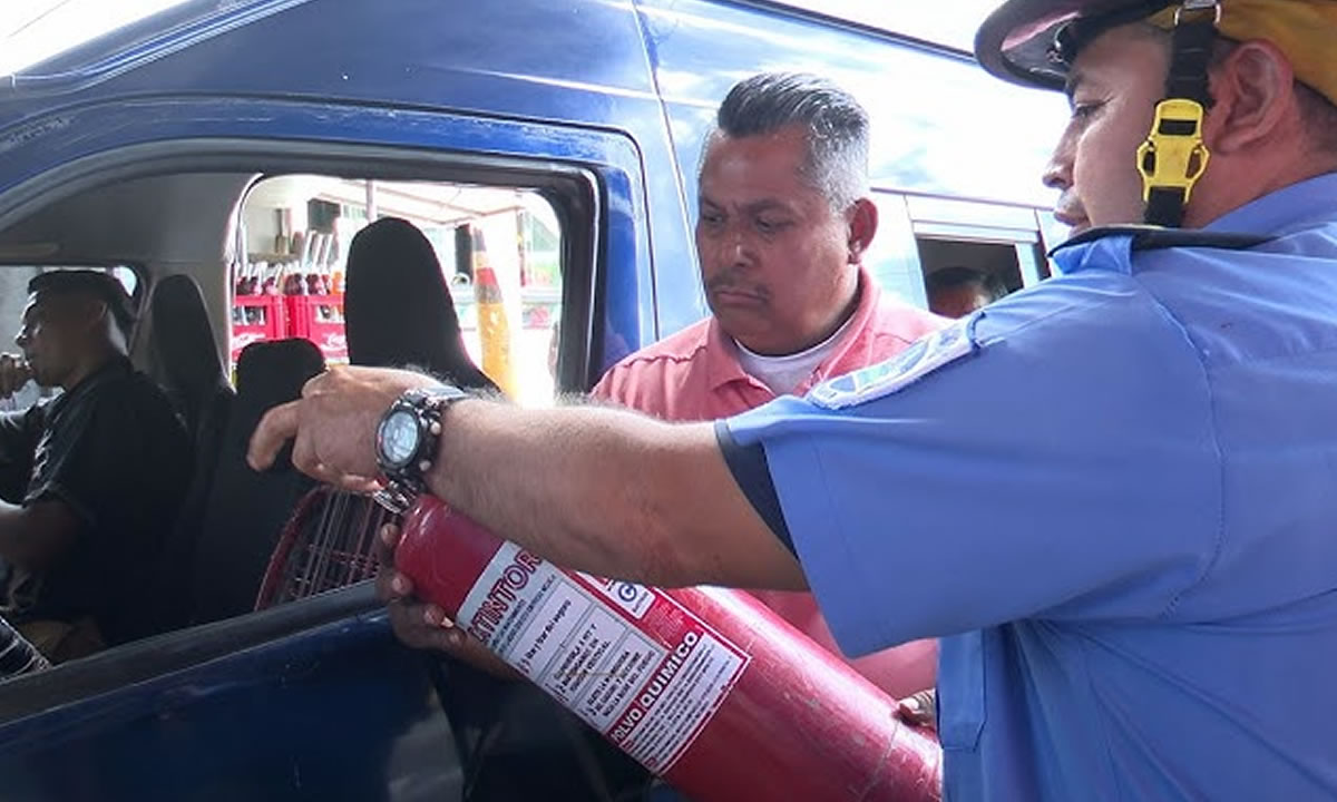 Inspección en buses y tramos en Roberto Huembes ante alta demanda por Semana Santa