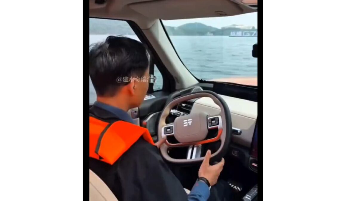 China sorprende con todoterreno anfibio en feria automotriz