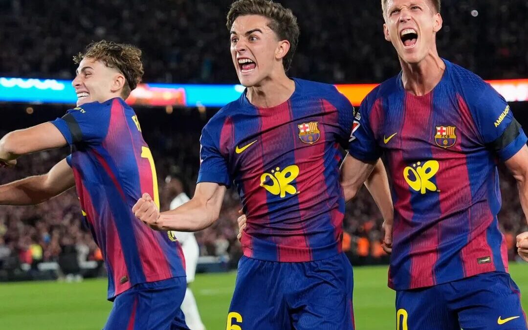 Barcelona gana el Clásico y celebra título de LaLiga