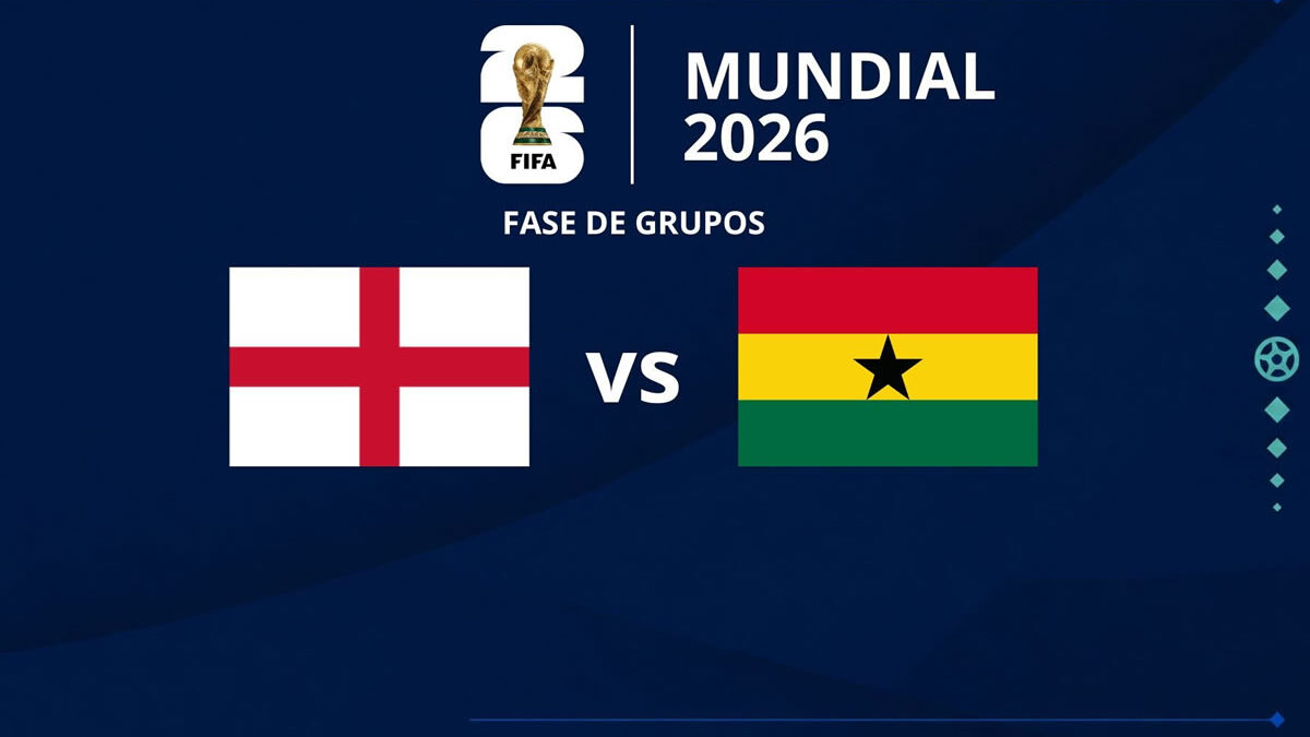 Inglaterra vs Ghana: horario y dónde ver el Mundial 2026 EN VIVO
