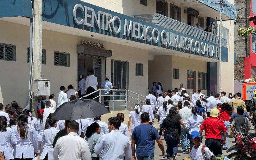 Simulan terremoto e inundaciones en clínica de Matagalpa