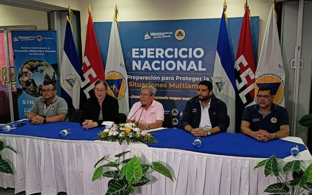 Nicaragua refuerza respuesta con Ejercicio Nacional Multiamenazas