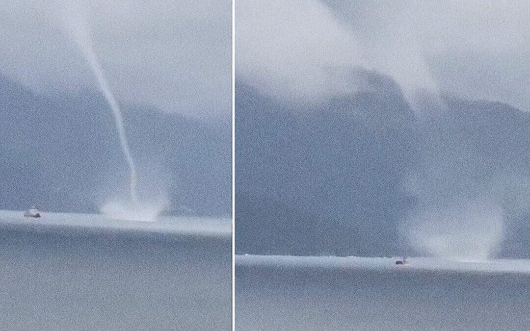 Impresionante tromba marina sorprende en las costas de Chile