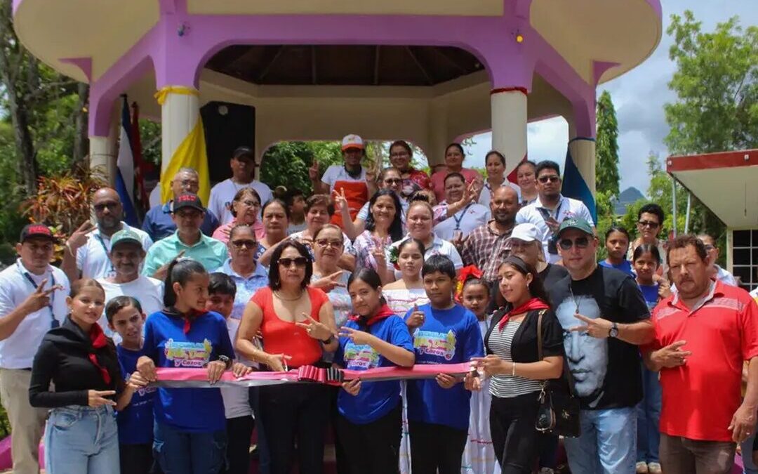 Parque Central de Ocotal luce su nueva remodelación
