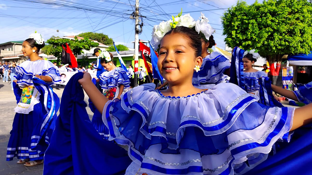 Estudiantes de Ocotal inauguran los desfiles de las Fiestas Patrias 2026
