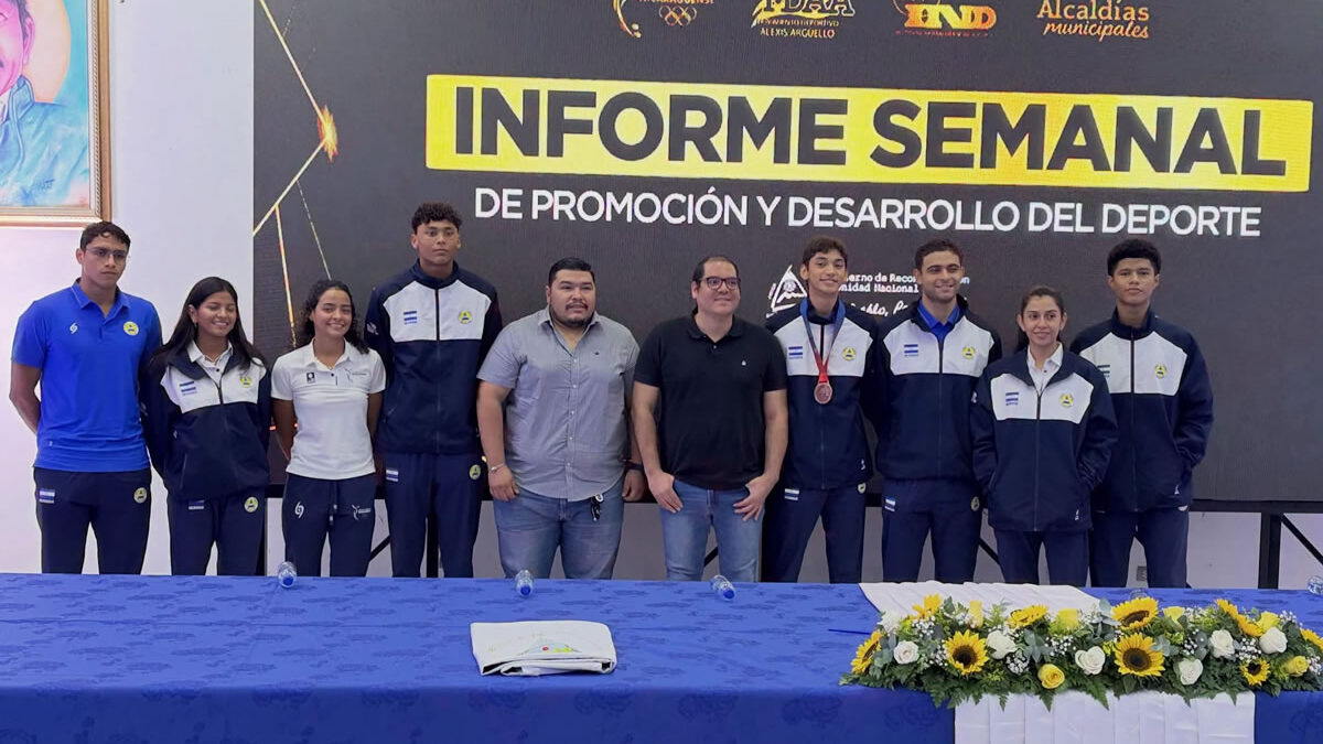 Informe semanal de promoción y desarrollo del deporte en Nicaragua