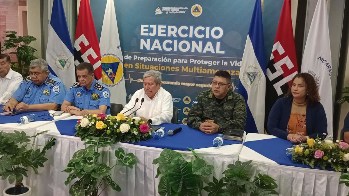 Nicaragua se prepara para el Tercer Ejercicio Nacional Multiamenazas