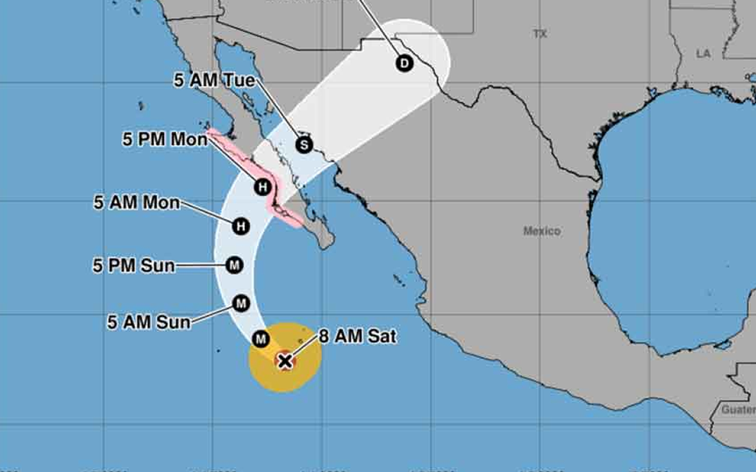 Huracán Polo avanza hacia Baja California Sur en categoría 5