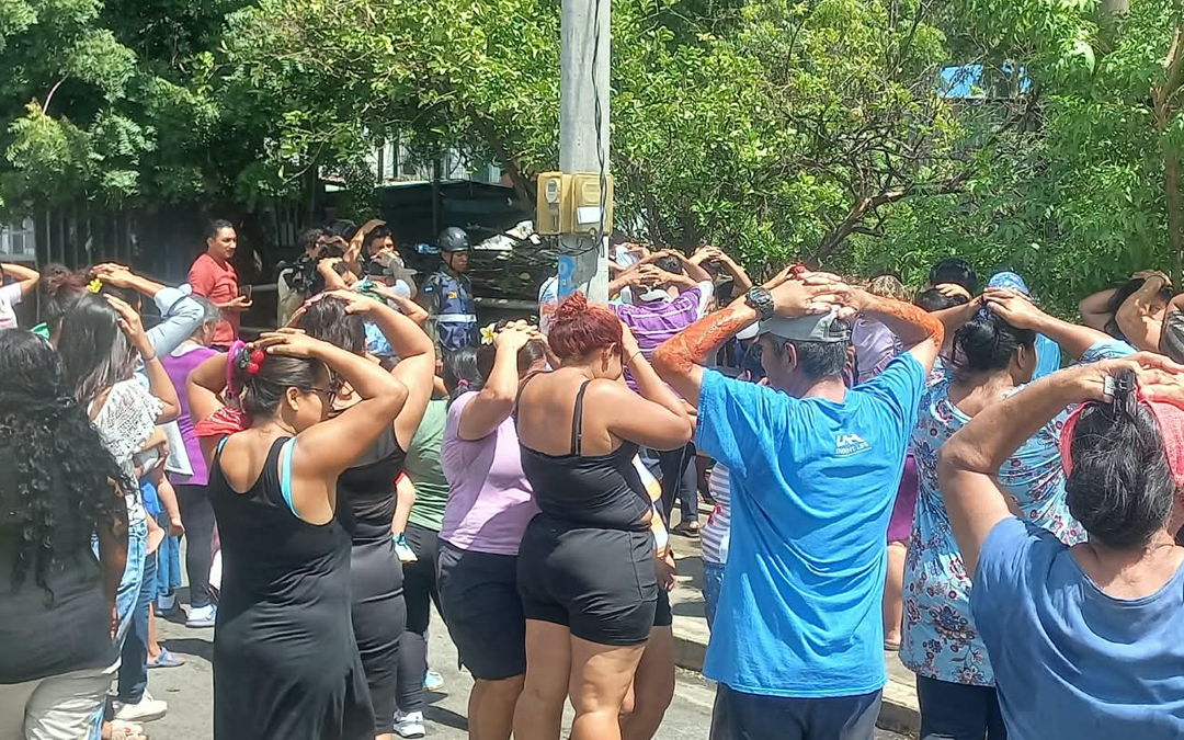 Villa Reconciliación Sur activa simulacro ante sismo de 7.4
