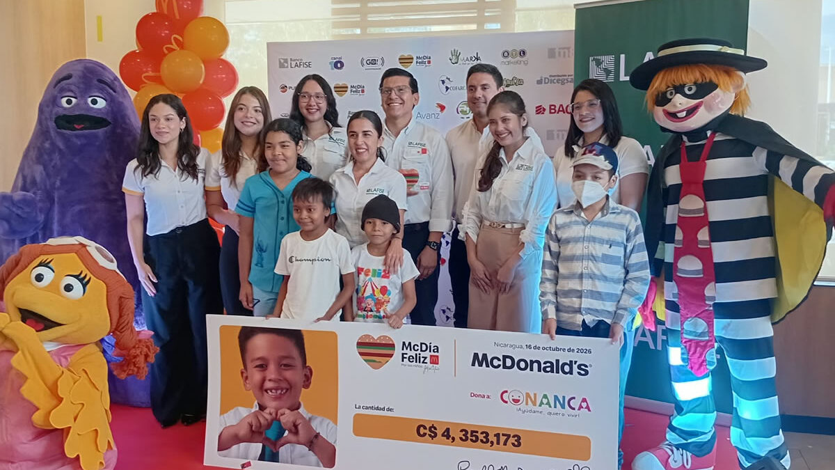 McDonald’s entrega histórico donativo a CONANCA para quimioterapias