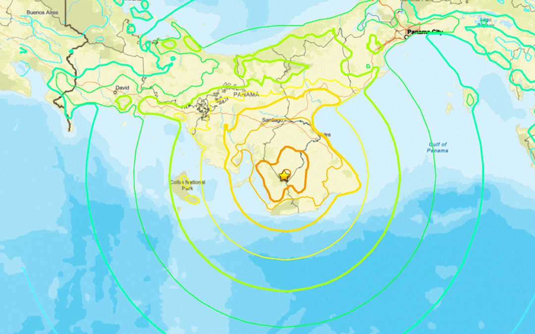 Fuerte sismo de magnitud 7,2 sacude a Panamá