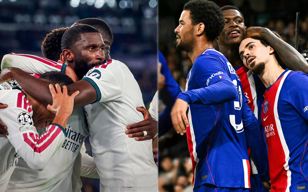 Real Madrid y PSG triunfan en jornada de Champions